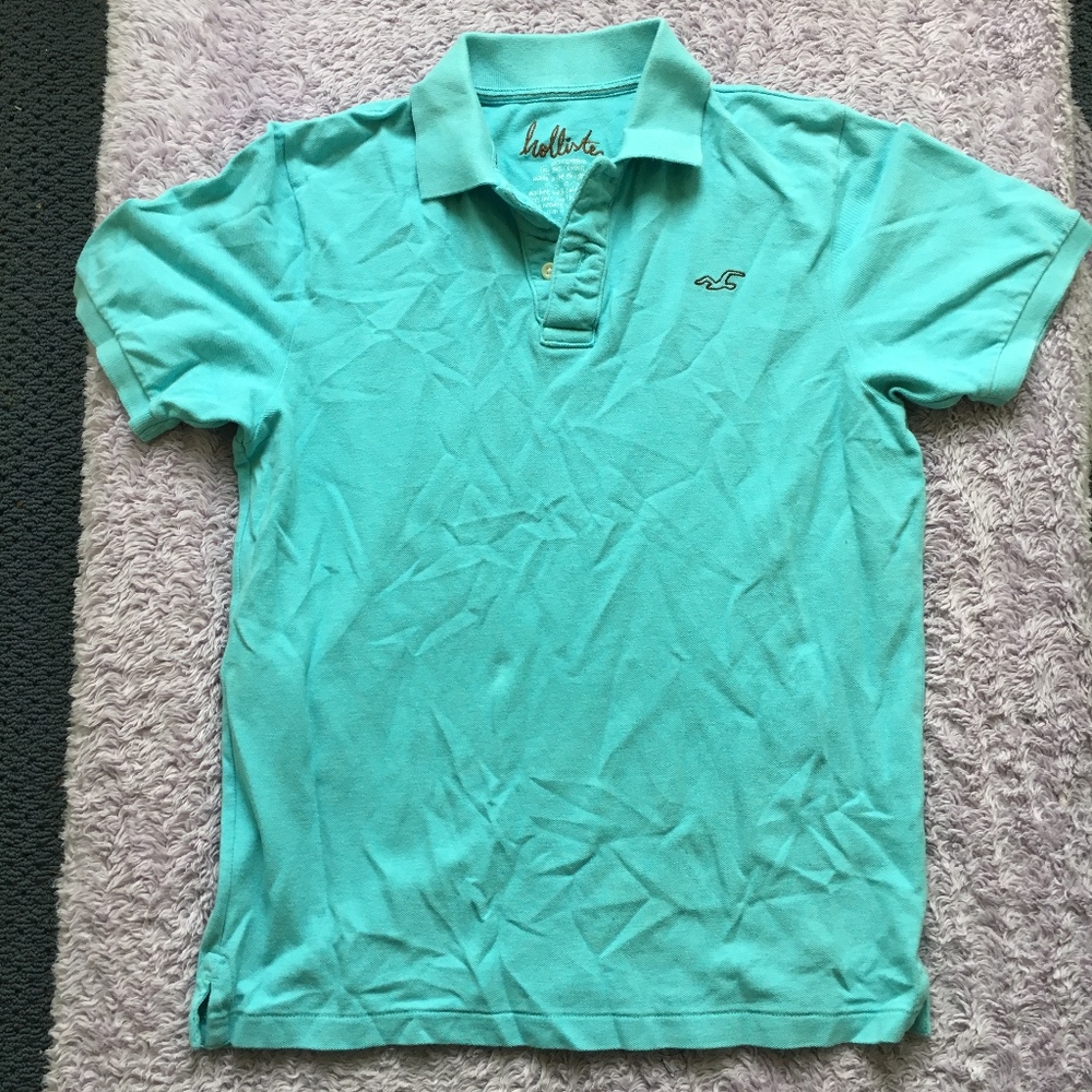 EUC Men's Vintage Hollister Blue Polo Shirt